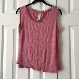 Mauve Pink Keyhole Tank Top